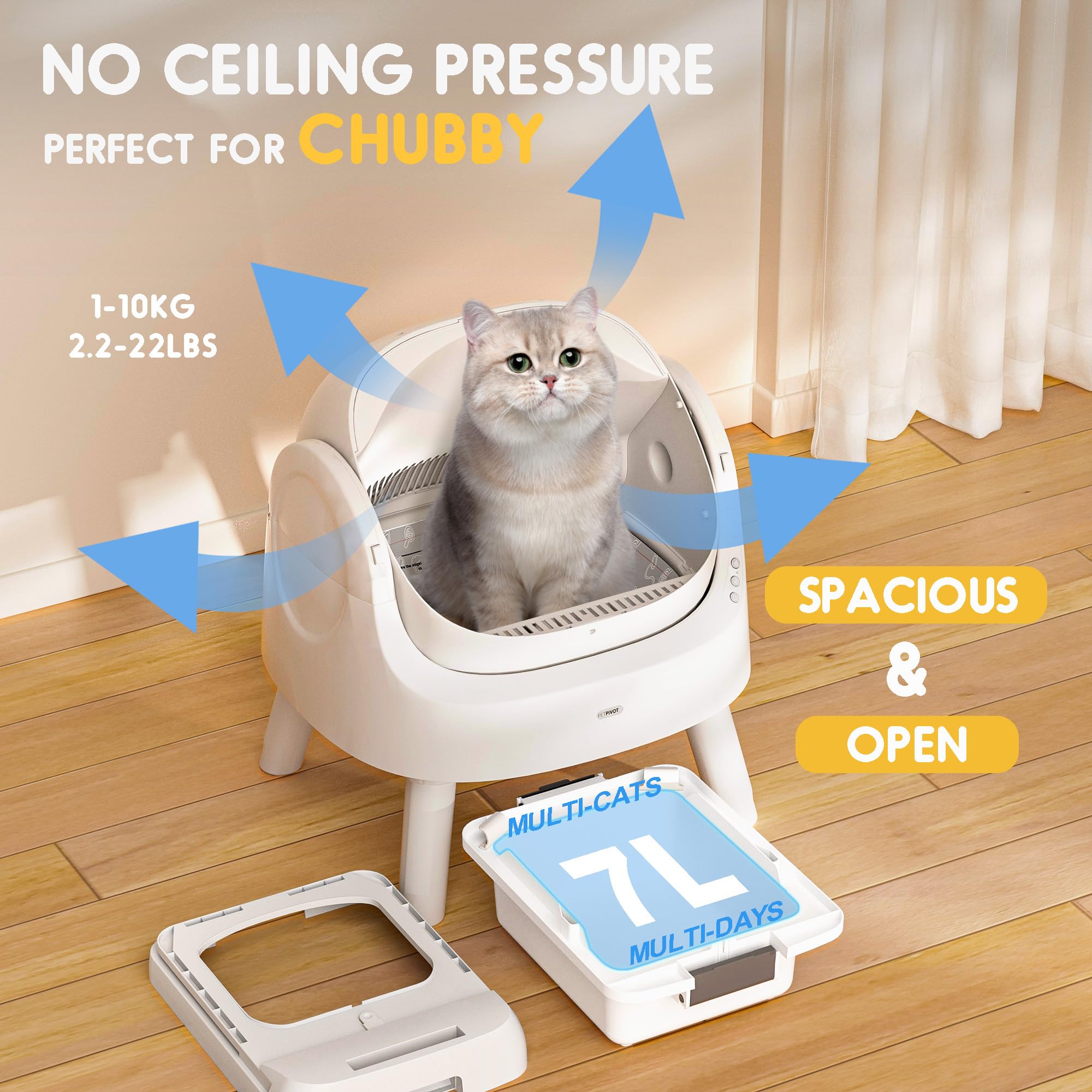 PetPivot convenience setup for cat owners